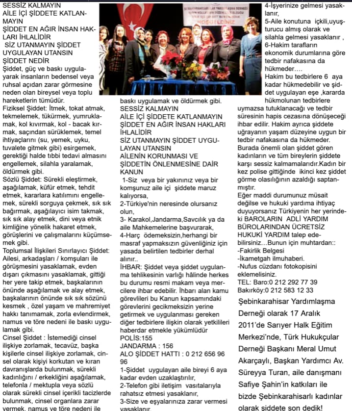 Kadına Yönelik Şiddet İnsan Hakları İhlalidir